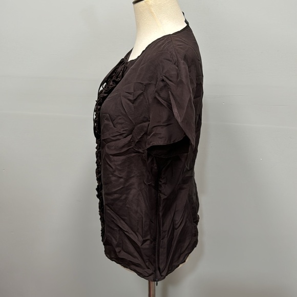 Lafayette 148 New York silk blouse women’s sz 8 - Picture 5 of 12